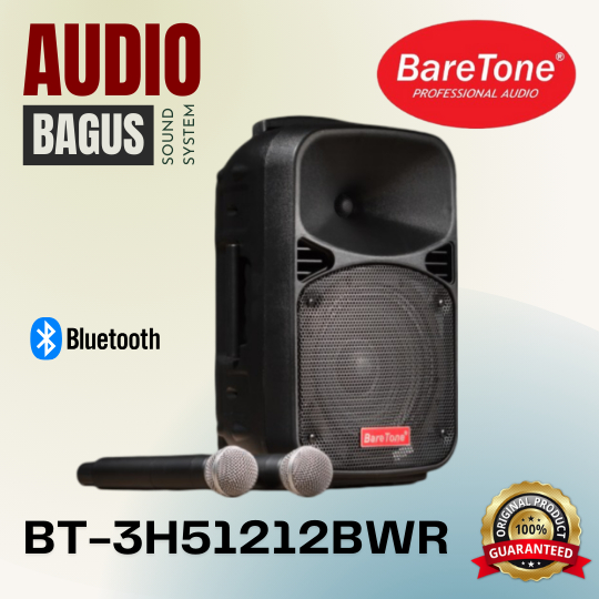 BARETONE BT-3H1212BWR / BT 3H1212BWR / BT3H1212BWR SPEAKER BLUETOOTH PORTABLE MEETING 12 INCHI MURAH
