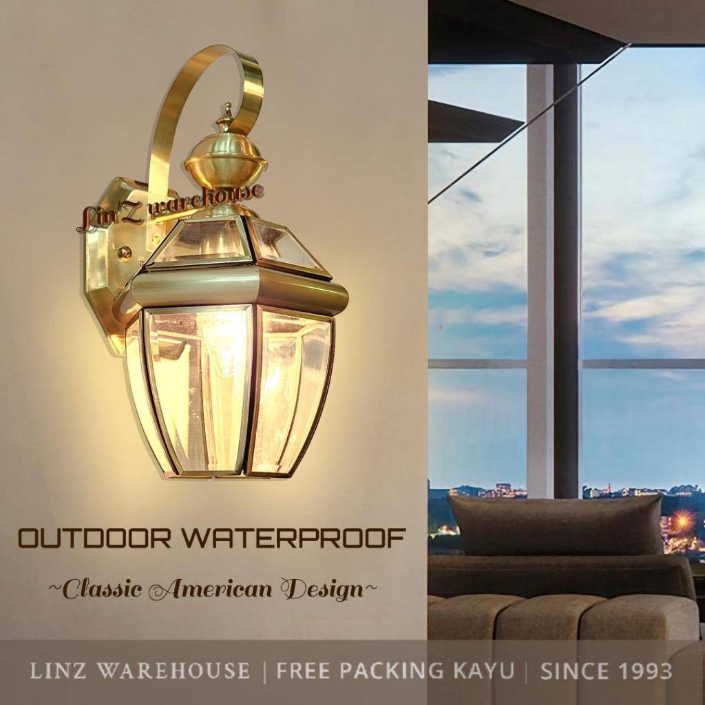 Lampu dinding CLASSIC AMERICAN OUTDOOR WATERPROOF SERIES 16 wall lamp