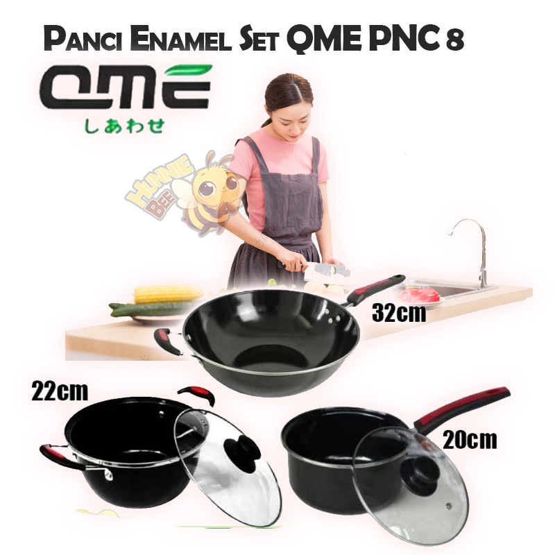 Panci Enamel Set QME PNC8