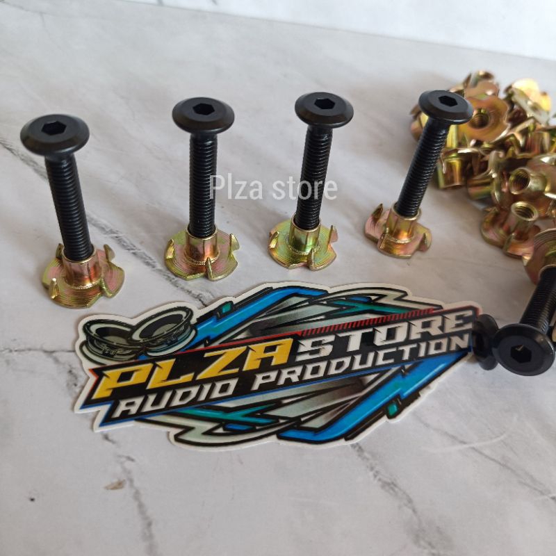 baut speaker subwoofer 15" 18' panjang 4cm mur+cakar jcbc 4cm 6mm fulldrat