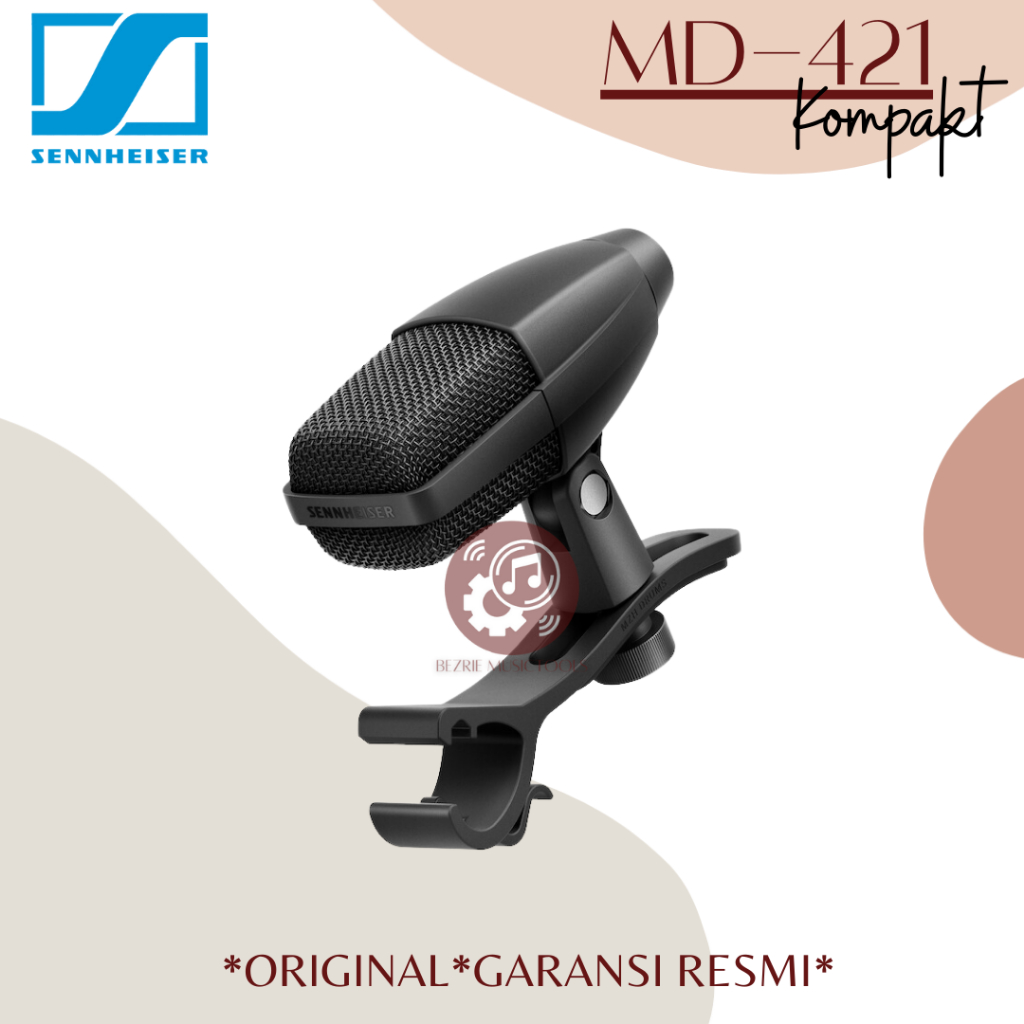 Sennheiser MD421 Kompakt with Drum Clamp Original MD 421 Kompakt