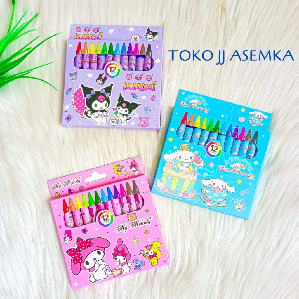 

KRAYON MINI SANRIO CRAYON ISI 12 WARNA WARNI MEWARNAI ANAK SEKOLAH LUCU MURAH GROSIR COD