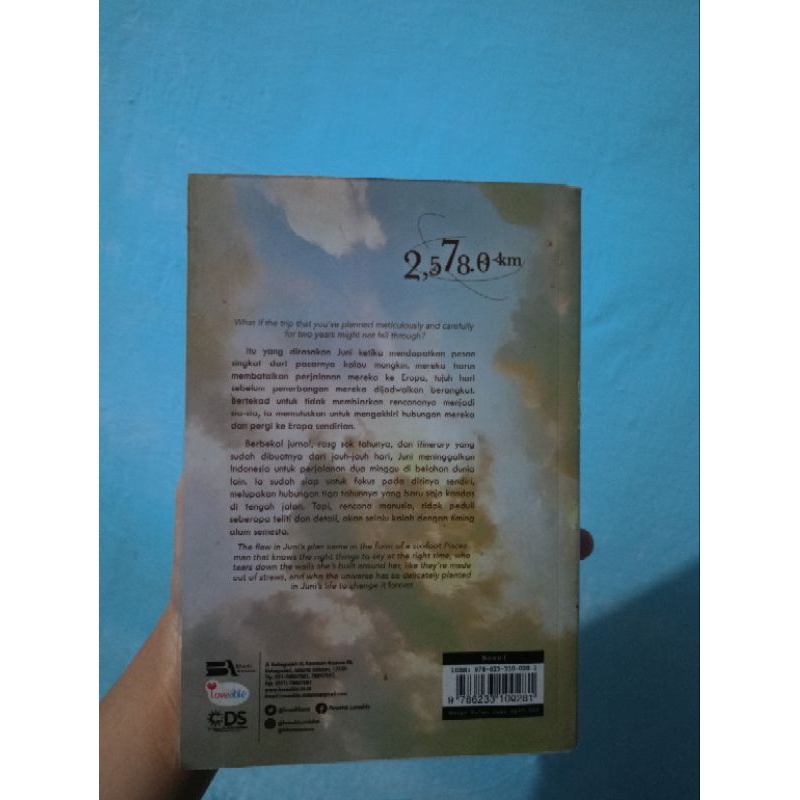 preloved novel 2,578.0 km by Ayu Nugraheni