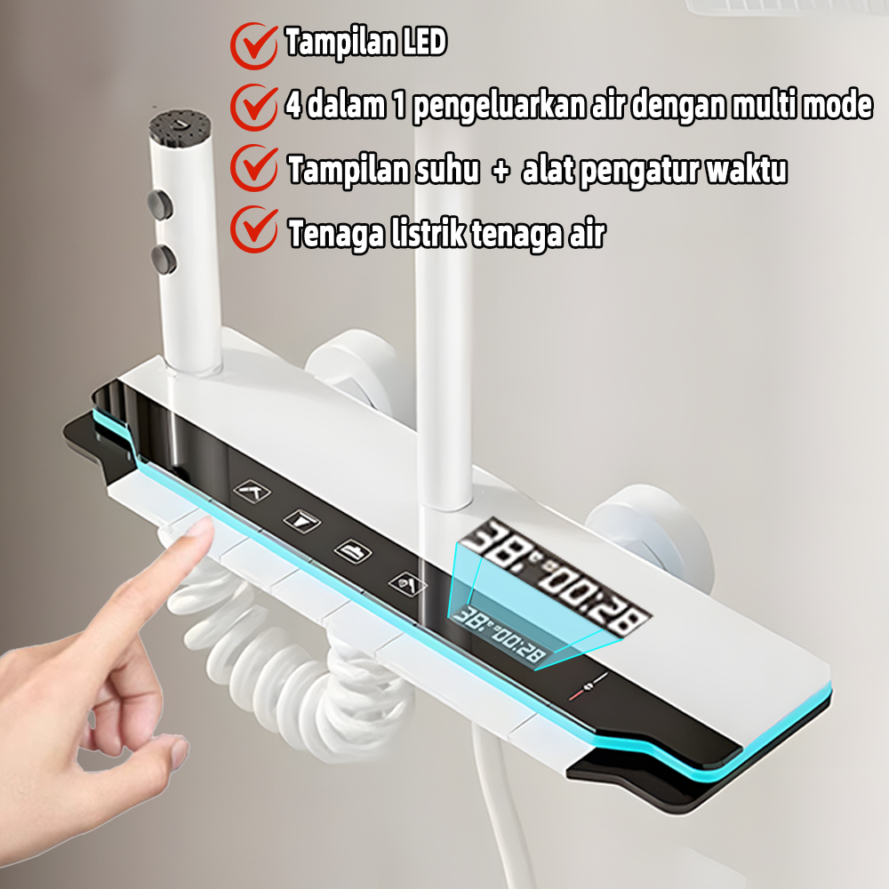 4 In 1 Suhu Konstan Shower Digital Kamar Mandi/Shower Kamar Mandi Satu Set/Shower Kamar Mandi/Shower