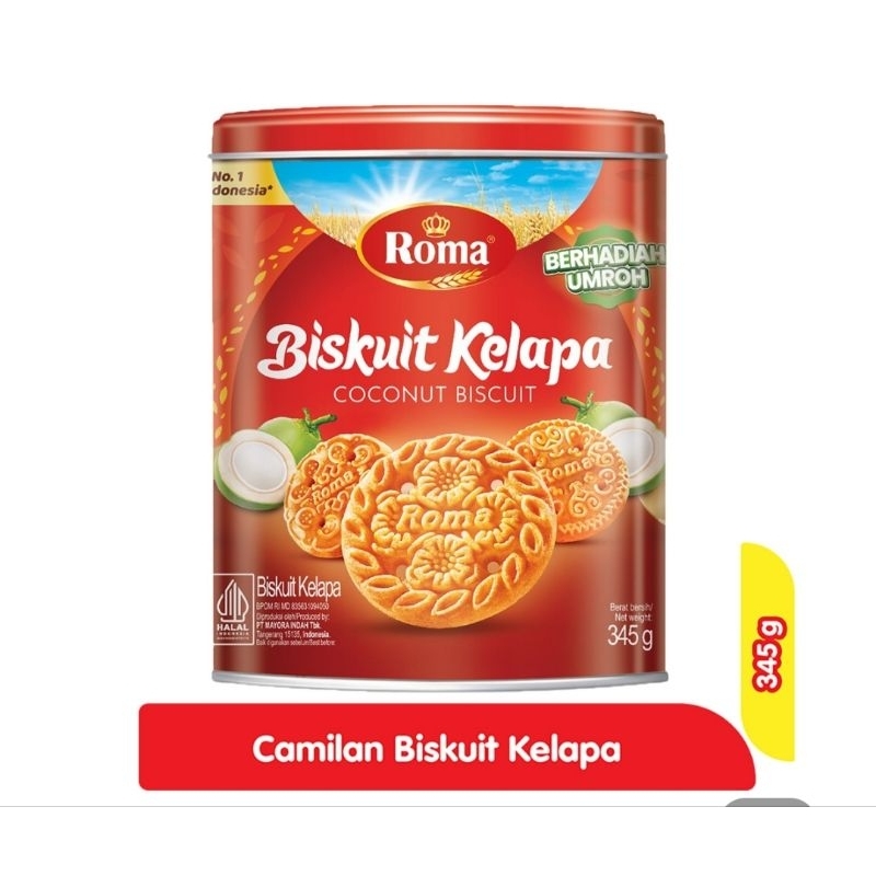 

perkaleng biskuit roma kelapa(silahkan baca deskripsi sebelum CO)
