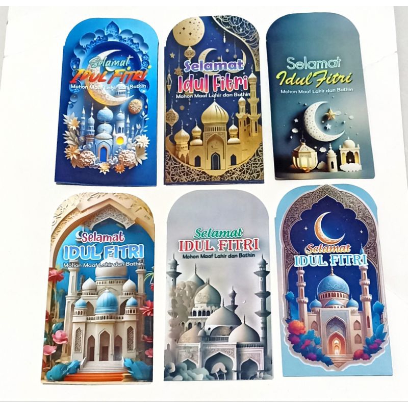 

[100pcs] Amplop Lebaran Hari Raya Motif Masjid 2025
