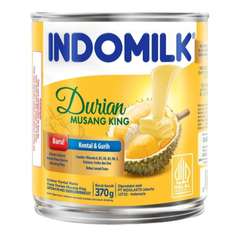 

Indomilk Krimer Kental Manis Durian Musang King 370 g