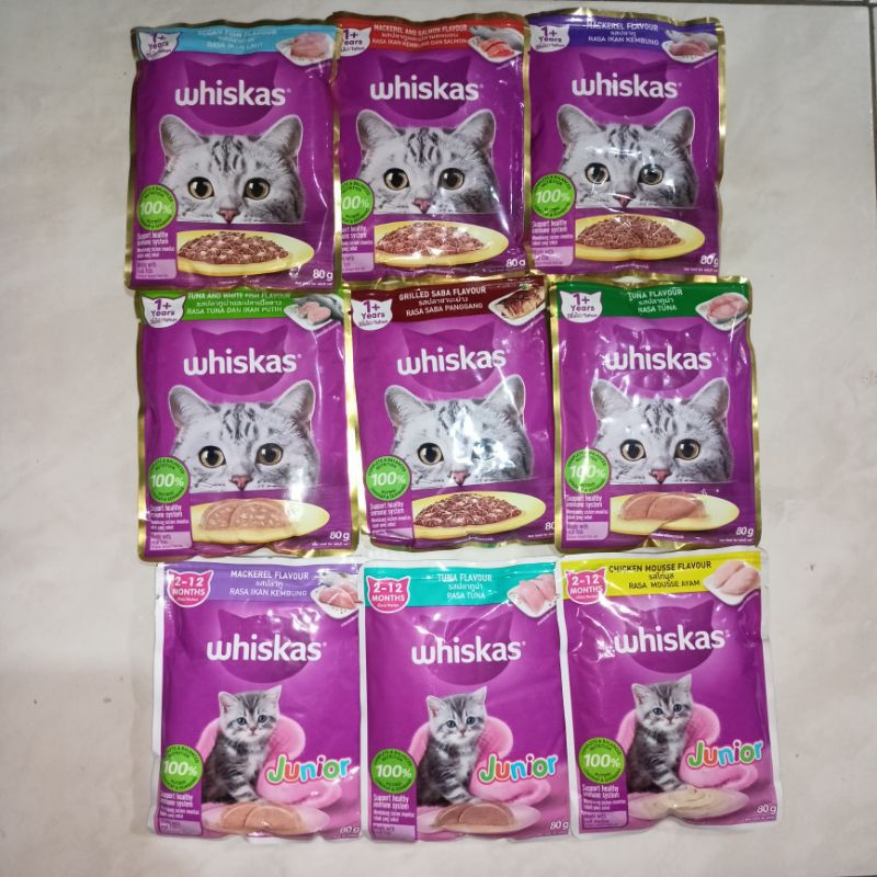 Wishkas pouch wet food kucing