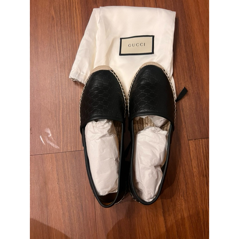 gucci espadrilles leather preloved authentic size 36