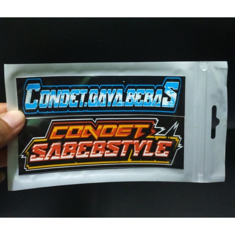

Stiker CONDET GAYA BEBAS