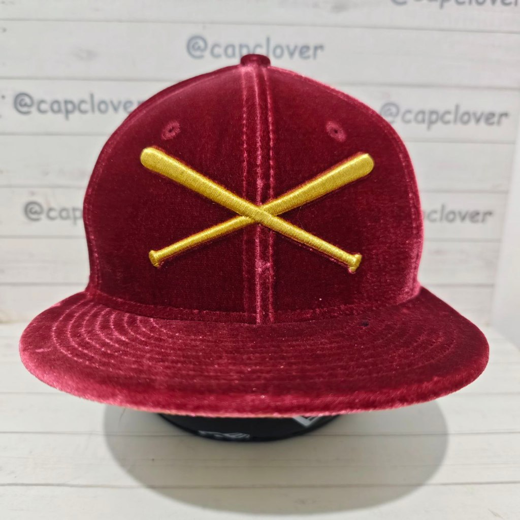 Topi NEW ERA JustFitteds Crossed Bats Red Velvet 59Fifty