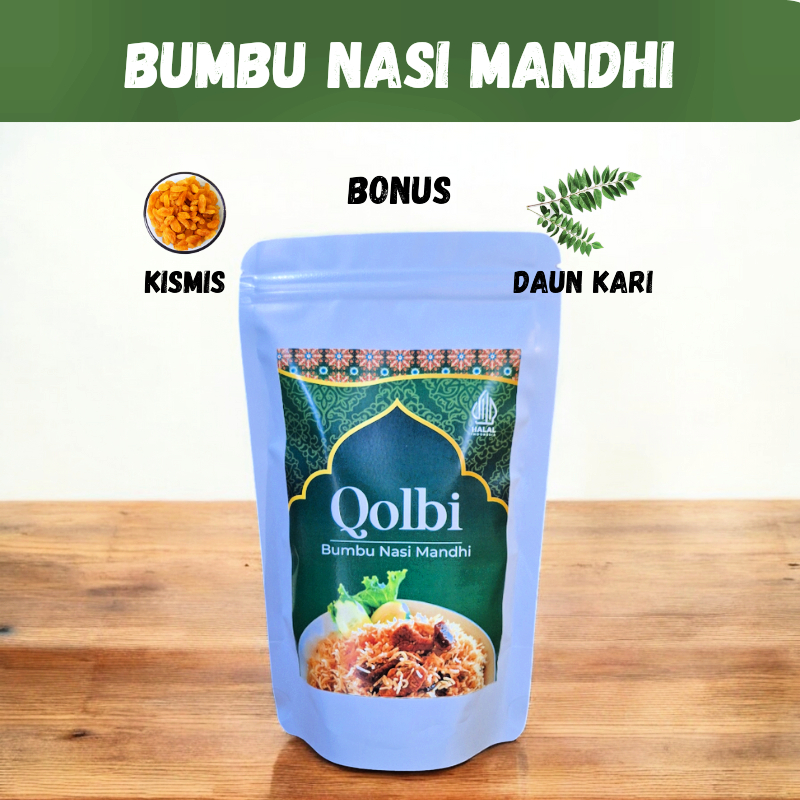 

Bumbu Instan Nasi Mandhi Untuk 1Kg Basmati | Rempah premium masakan arab india pakistan timur tengah | praktis mudah sehat tanpa pengawet | lengkap enak wangi Kebuli Mandhi Biryani Kabsah instant