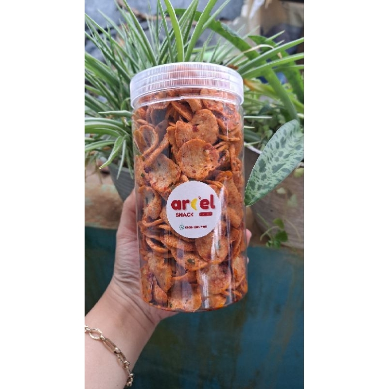 

Basreng pedas daun jeruk