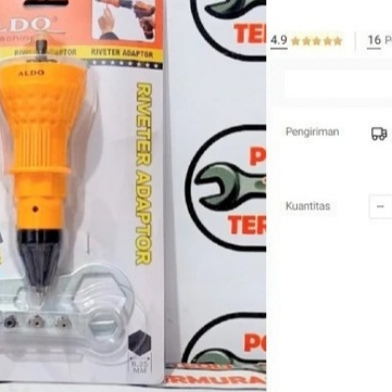 

Aldo Adaptor Rivet ke Bor Riveter Adaptor Bor Tangan