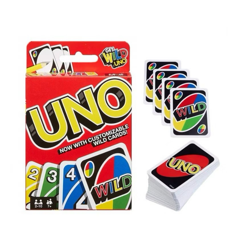 Mainan Kartu Warna Wild Card seru seruan / Mainan Kartu Edukasi Keluarga / Mainan Kartu Card Board F