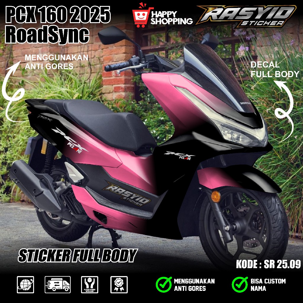 COD Sticker Decal Full Body Honda PCX 160 2025 Cbs Abs Road Sync Decal Sticker Full Body PCX 160 CBS