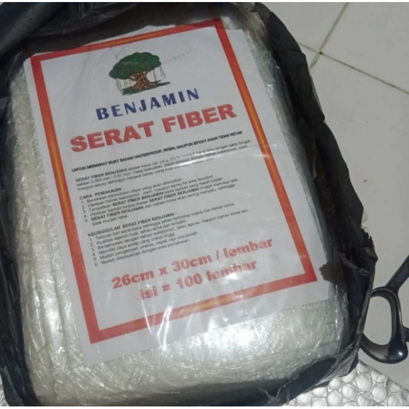 SERAT FIBER WATERPROOF ANTI BOCOR BUKAN MERK NO DROP 26x30 CM LEMBARAN