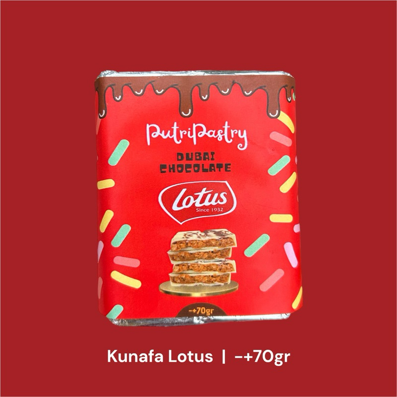 

Putripastry Coklat Dubai Kunafa Lotus Spread size sedang -+70gr