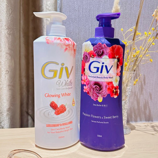 GIV Body Wash Pump 550 ml Varian Passion Flowers & Sweet Berry / Mulberry & Collagen