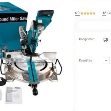 

Mesin Potong Aluminium MAKITA LS 1019 L 10" Sliding Mitre Saw LS1019