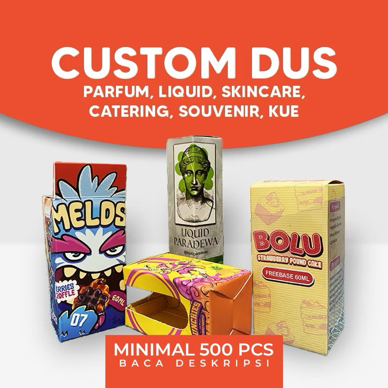 

KEMASAN DUS BOX CUSTOM PARFUME LIQUID SKINCARE MAKANAN