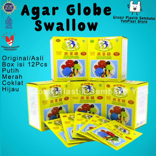

(BOX 12Pcs) AGAR SWALLOW GLOBE 7Gram
