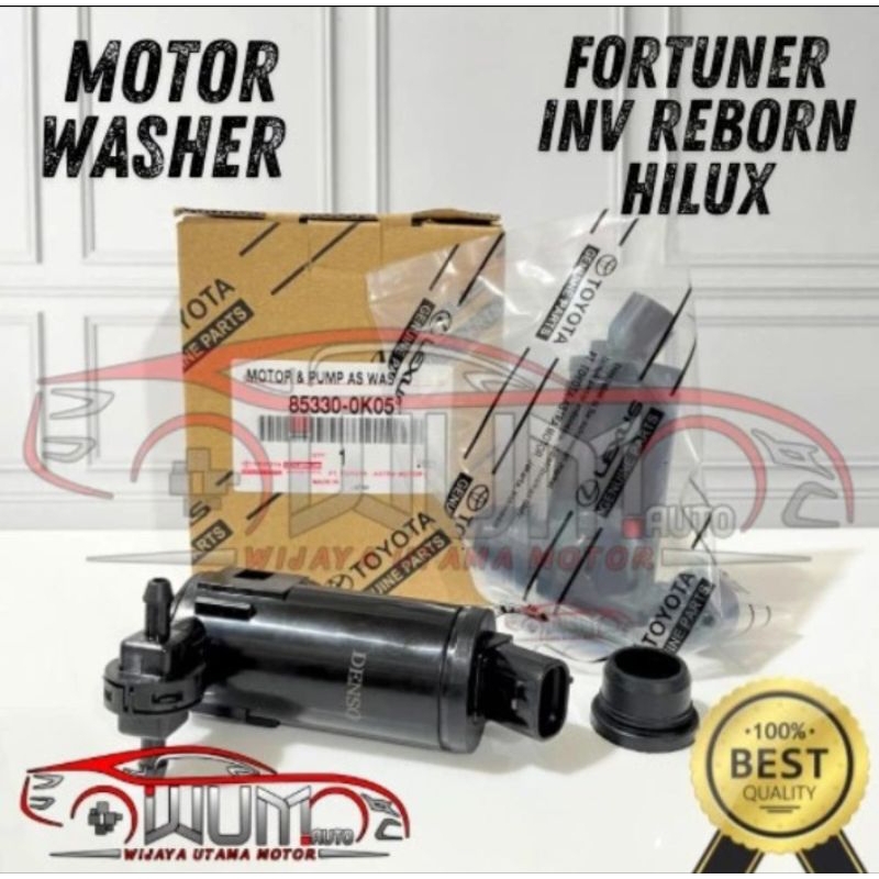 motor pump washer dinamo pompa air wiper innova reborn fortuner hilux original toyota japan