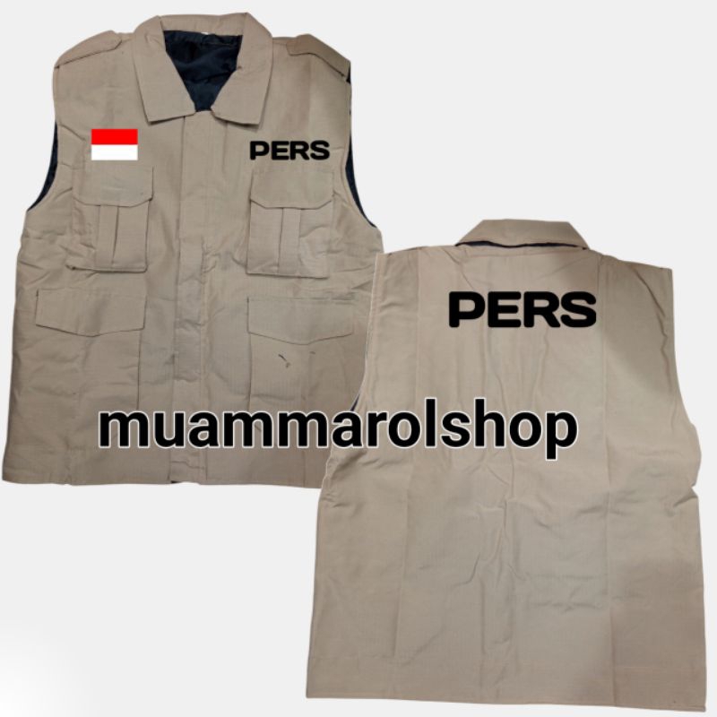 rompi pers jurnalis | rompi pers wartawan bordir