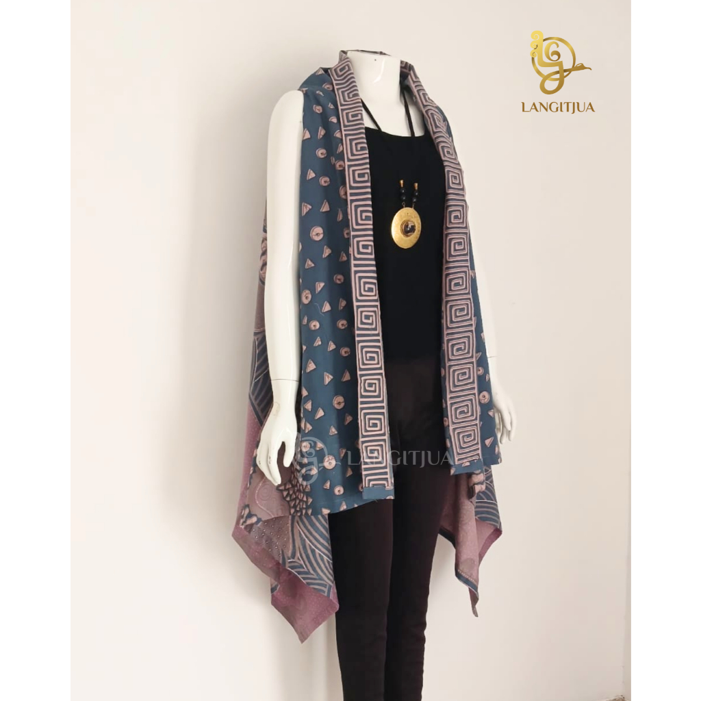 MAIA OUTER BATIK | VEST TANPA LENGAN KEKINIAN