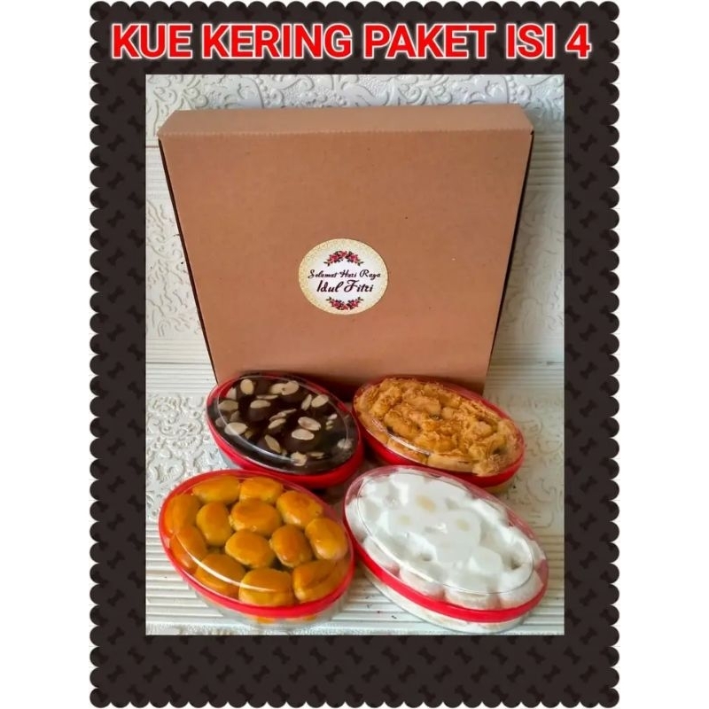 

Lizara Cookies Premium Paket isi 4 Kue Kering Hampers Paket Lebaran Ramadhan Idul Fitri