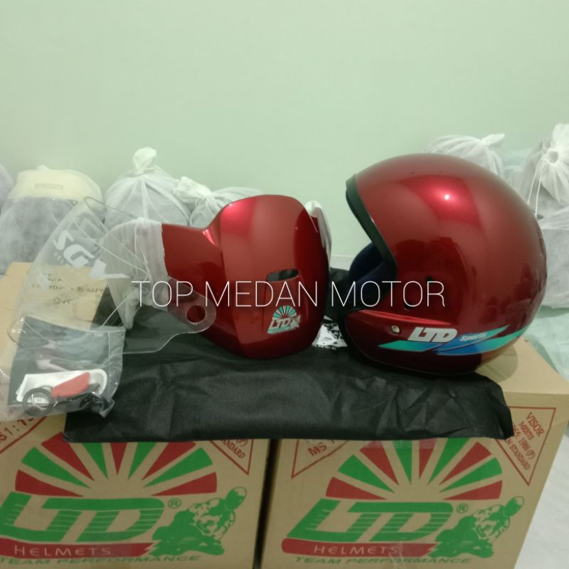 HELM LTD SPORT MERAH ORIGINAL MADE IN MALAYSIA