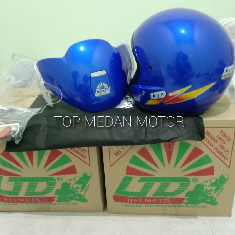 HELM LTD SPORT BIRU ORIGINAL MADE IN MALAYSIA