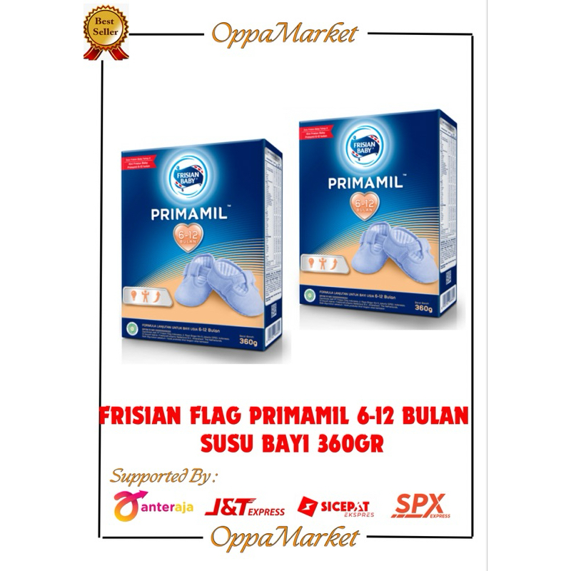 FRISIAN FLAG PRIMAMIL SUSU FORMULA BAYI 6-12 BULAN 360GR
