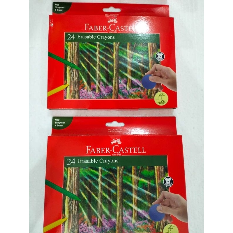 

CRAYON ERASABLE 24 WARNA MERK FABER CASTEL CRAYON 24 WARNA CRAYON LILIN CRAYON HAPUS