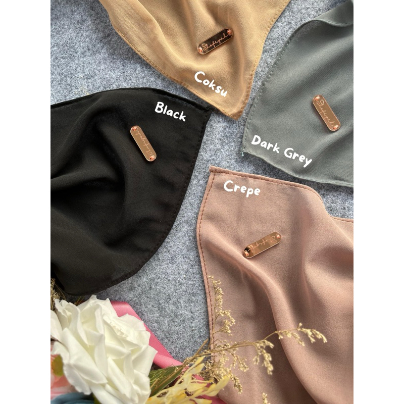 Segiempat Syar’i, Ceruty babydoll import uk. 140x140 cm