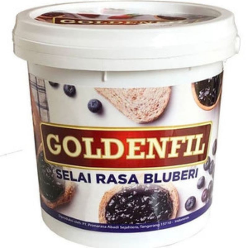 

Goldenfil selai rasa bluberi 1kg exp 7/11/2026
