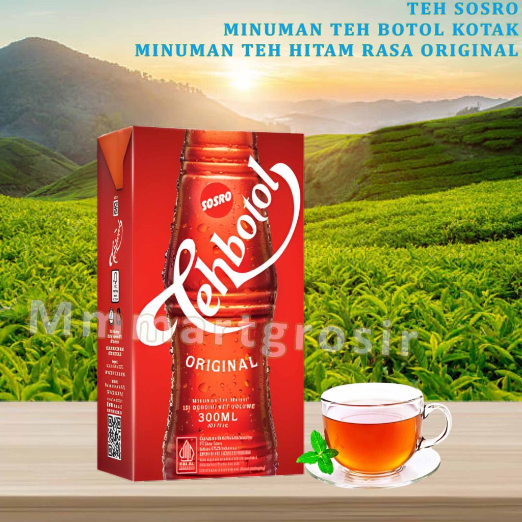 

Teh Sosro / Minuman Teh Botol Kotak / Minuman Teh Hitam Rasa Original / 300ml