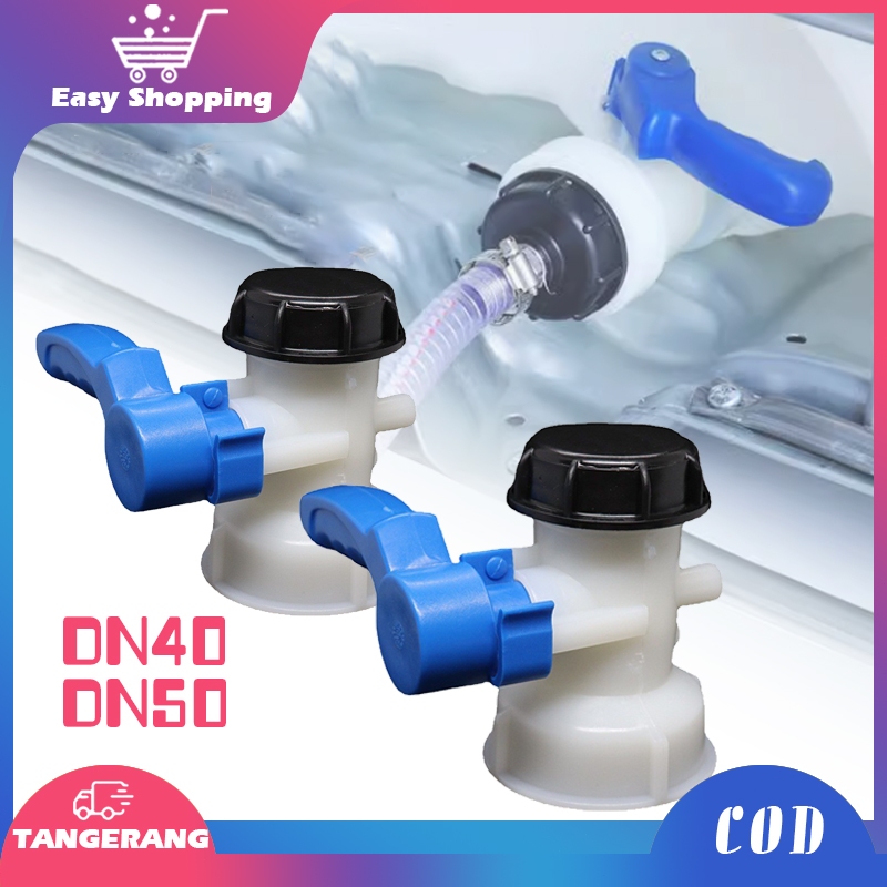 Kran Tangki IBC DN-40 DN-50 Kran Tangki Kempu 1000L Kran Tandon Air Keran Toren