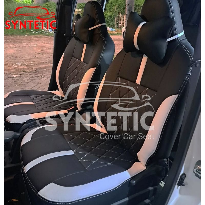 Sarung Jok Mobil Calya & Sigra Full Set [Bahan Ferrari]