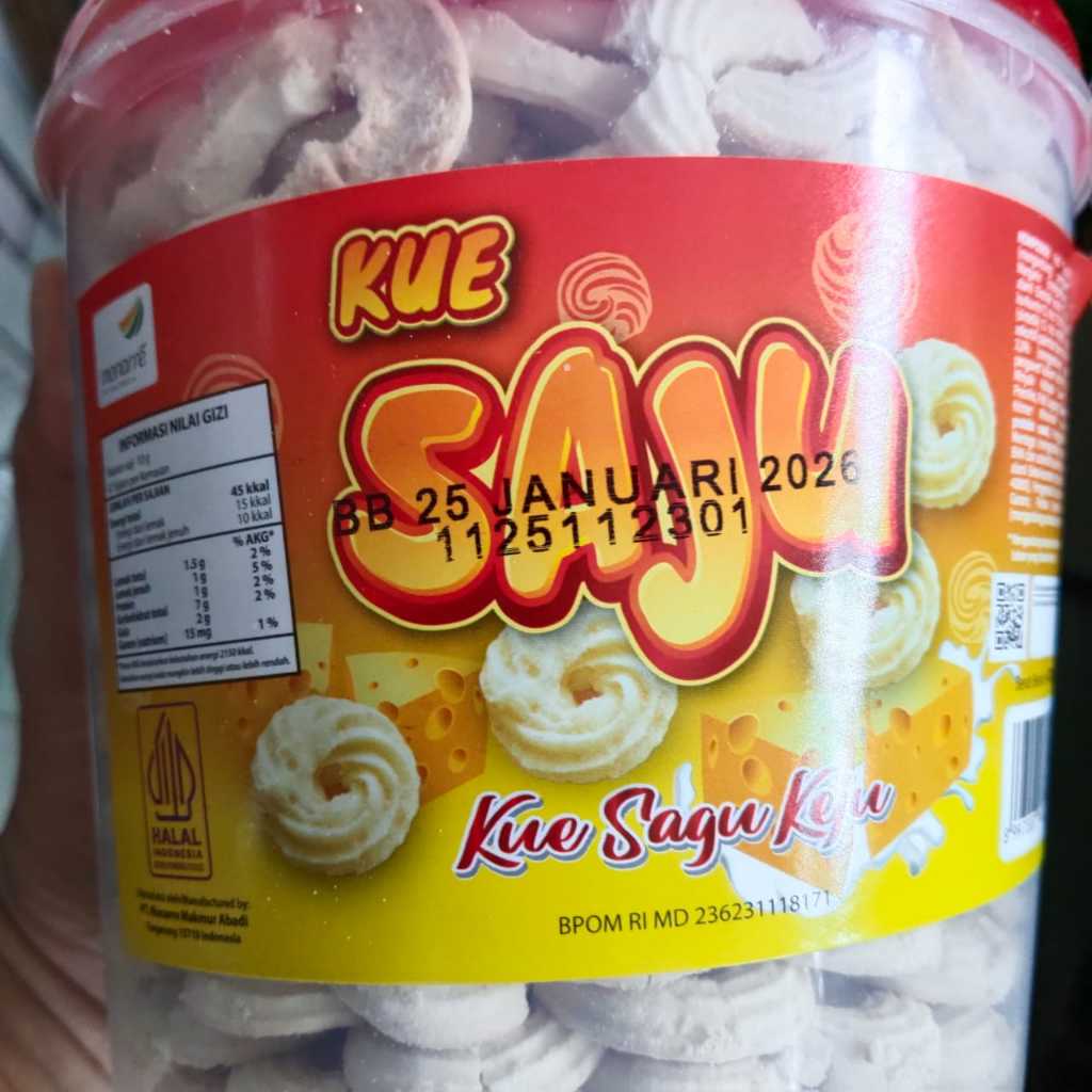 

Kue Sagu Keju Kemasan Toples 470gr