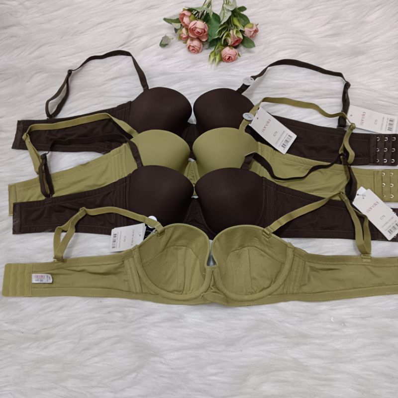 Sorella bra berkawat model half cup busa sedang size 32/34/36 cup C