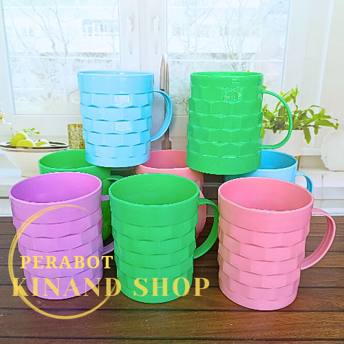 PAKET1 LUSIN  CANGKIR GAGANG TRUMBBLE 350 ML CANGKIR PLASTIK MURAH