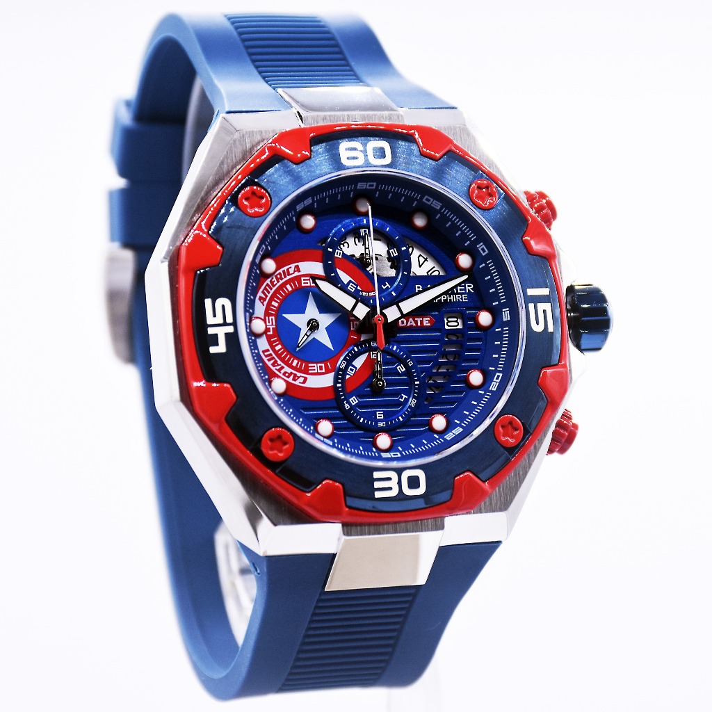 Jam Tangan Pria Balmer 8821 MARVEL Limited Edition+ Free Karet Rubber Original