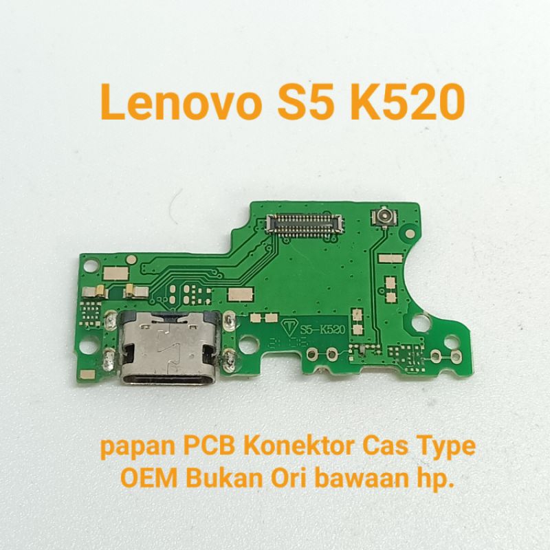 Papan PCB Konektor Cas Lenovo S5 K520 Second Ori OEM