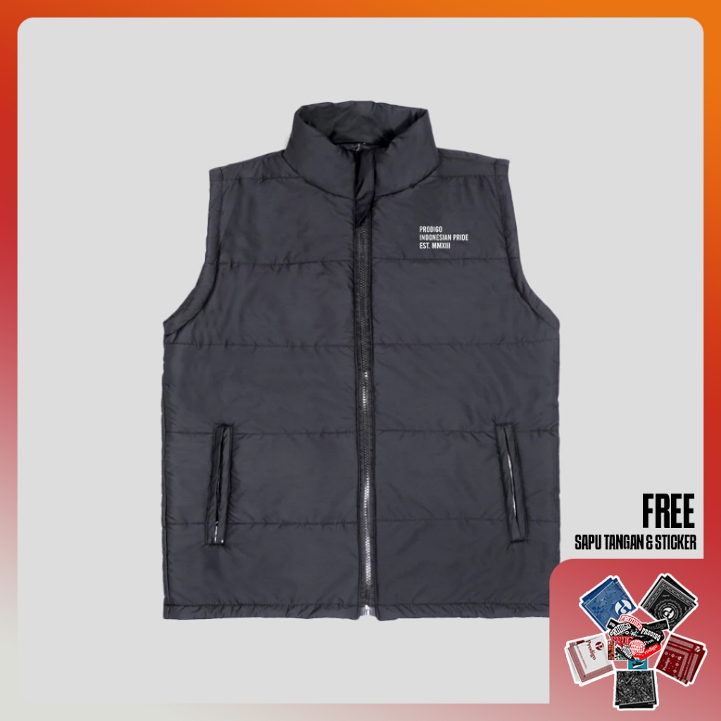 Prodigo * Rompi Pria Tondan Motif 2 I Rompi Motor Pria I Riding Vest Street Style I Vest Gelembung I