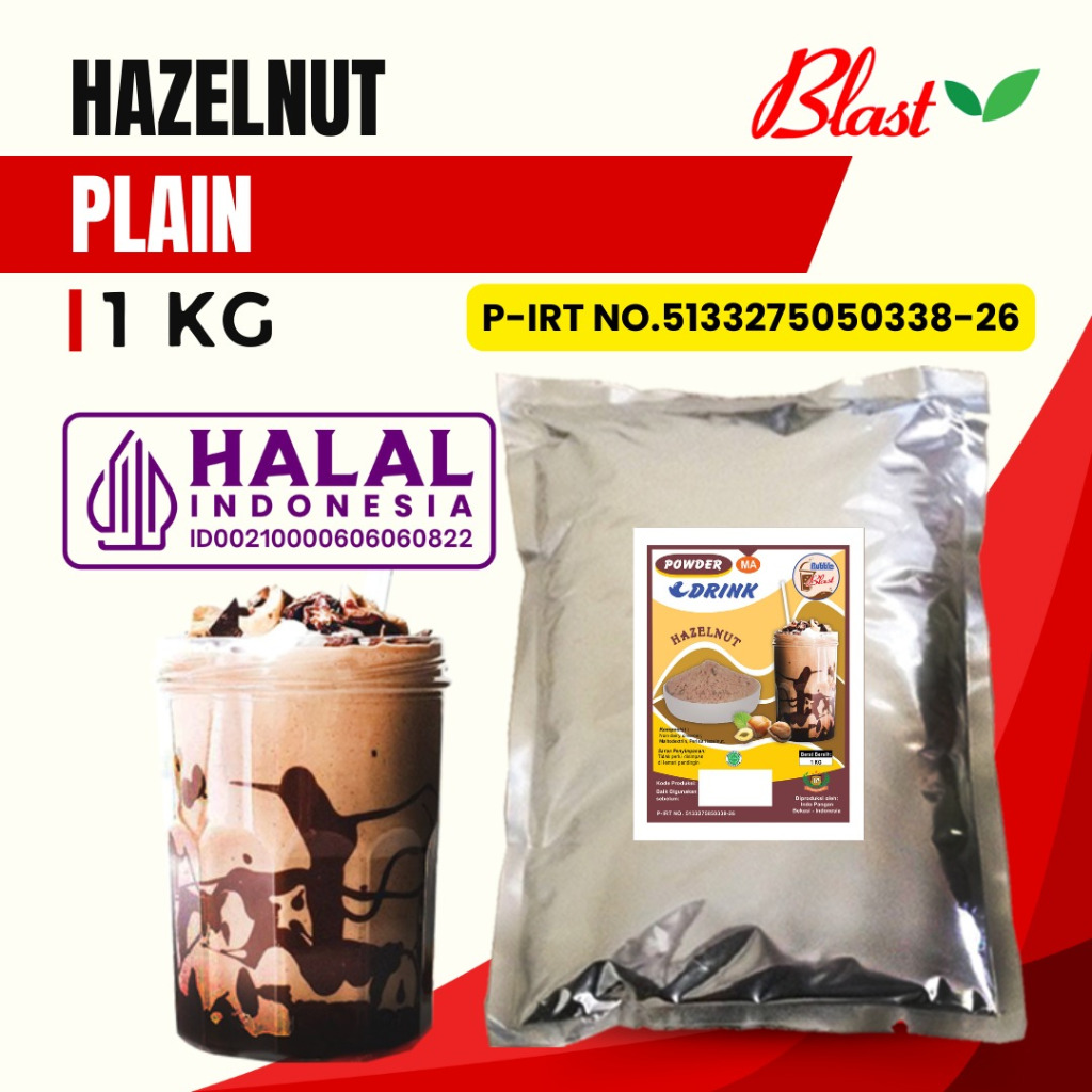 

Bubuk HAZELNUT 1 KG - Bubuk Minuman Plain - Powder Drink Hazelnut Original