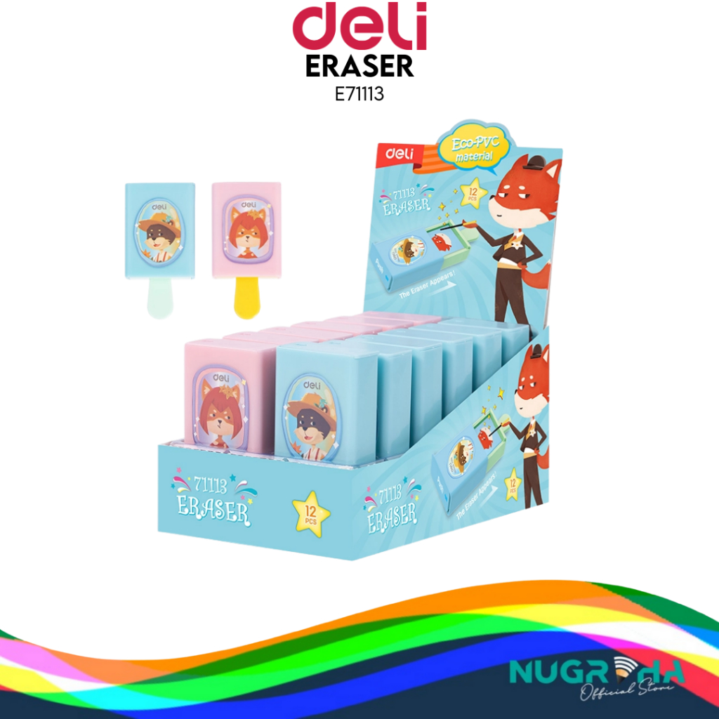 

Deli Magic Eraser / Penghapus Hapusan Trik Sulap Desain Lucu 71113