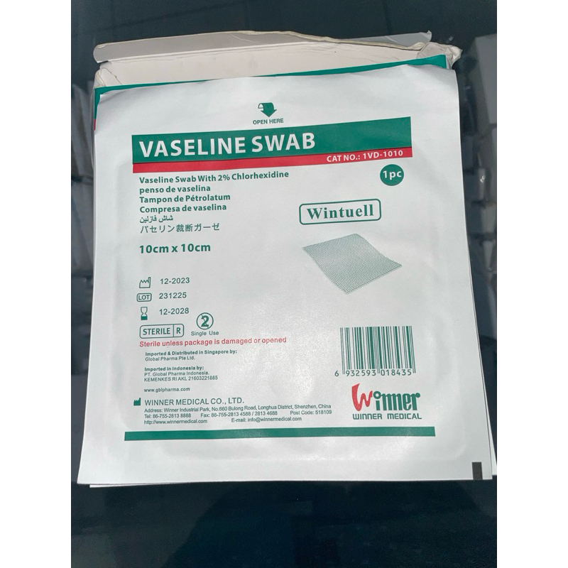 vaseline swab winner medical