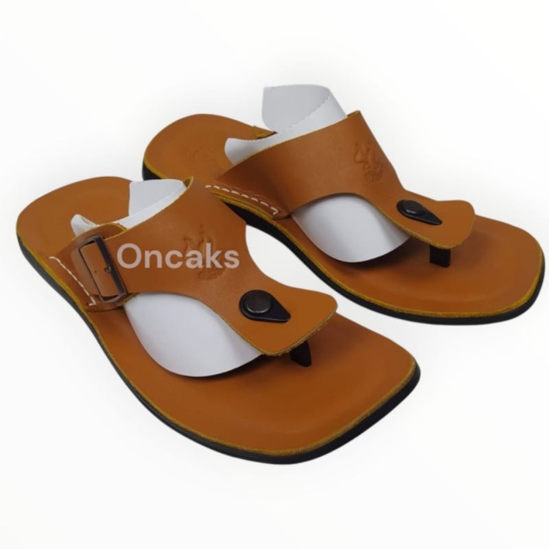 Sandal Pria Kulit Asli, Sandal laki-laki kulit asli 100 ,