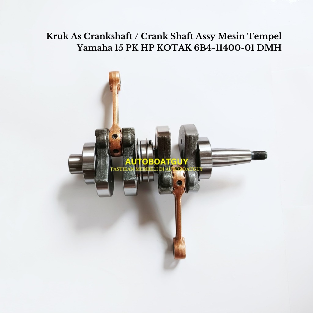 Kruk As Crankshaft / Crank Shaft Assy Mesin Tempel Yamaha 15 PK HP KOTAK 6B4-11400-01 DMH